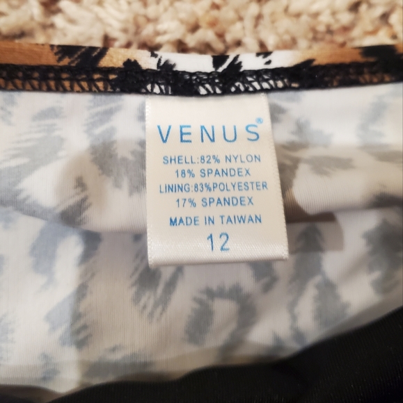 NWOT Venus Leopard Halter Tankini Top:14 Bottom:12 - Picture 4 of 6